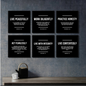 Biblical Principles of Life – Set of 6 Wall Frames
